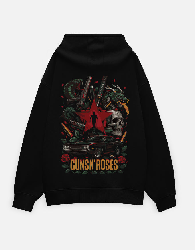 Unisex Oversized Hoodie_Guns&roses