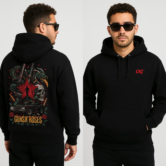 Unisex Oversized Hoodie_Guns&roses